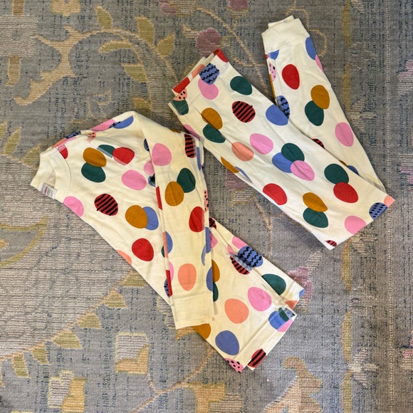 Hanna Andersson Other - Hanna Andersson Easter Egg Multicolor Long Pajama Pants Set